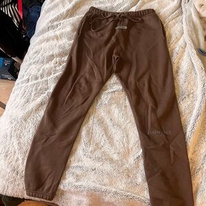 Essentials Brown Men's Jogger Sweatpants with Drawstring